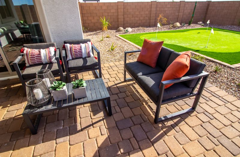 Paver Patio with Furniture